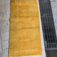Tappeto shaggy giallo ocra 200x100cm