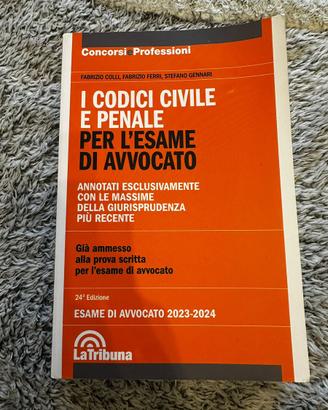 I codici civile e penale per l’esame di avvocato