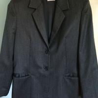 Giacca da uomo grigio scuro in lana Taglia 50.