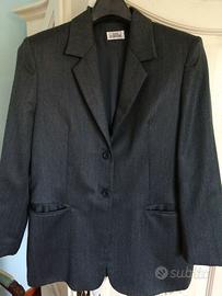 Giacca da uomo grigio scuro in lana Taglia 50.