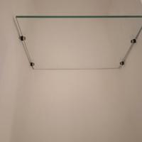 4 mensole in vetro nuove