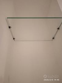 4 mensole in vetro nuove