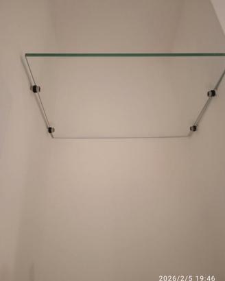 4 mensole in vetro nuove