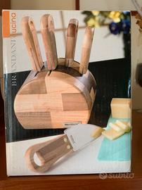 Set coltelli da cucina Brandani in ceppo