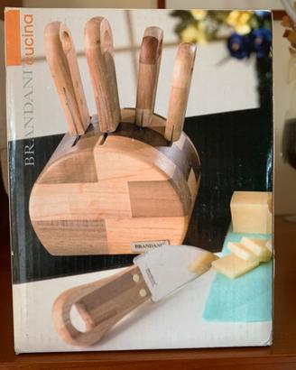 Set coltelli da cucina Brandani in ceppo