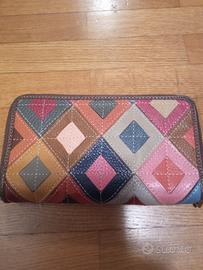 portafoglio in pelle 2 scomparti 