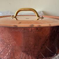 Casseruola bassa in rame Agnelli