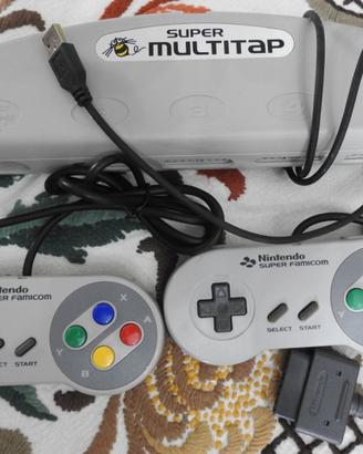 Multitap USB per PC Windows + Snes SFC Controller