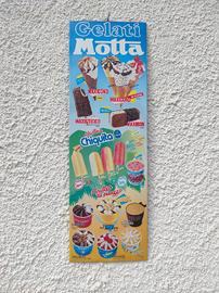 Insegna targa prezzario Gelati  Motta no smaltata
