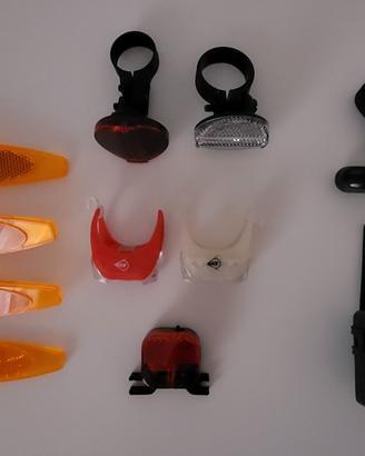 Accessori bici luci catarifrangenti