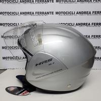 Casco demi jet 10.1 tg s 56 argento lucido