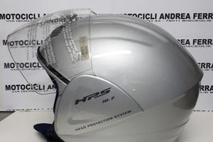 Casco demi jet 10.1 tg s 56 argento lucido