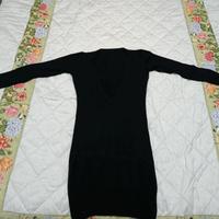 maglione nero lungo da donna S/M