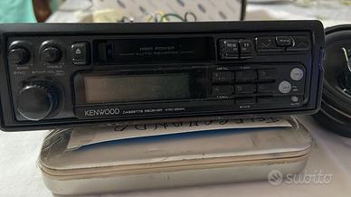Autoradio vintage Kenwood con cassette