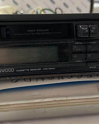 Autoradio vintage Kenwood con cassette