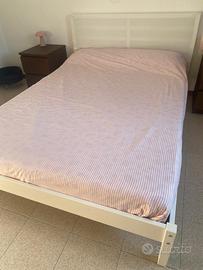 Letto ikea TARVA con copritestiera tessuto