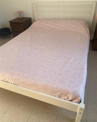 Letto ikea TARVA con copritestiera tessuto