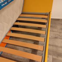 struttura letto 90x200 con rete a doghe