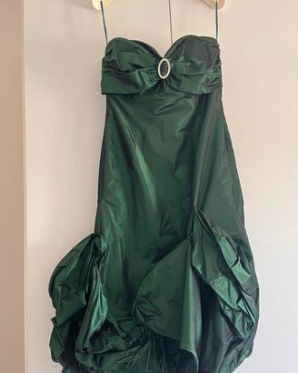 Abito sartoriale verde smeraldo - pezzo unico 
