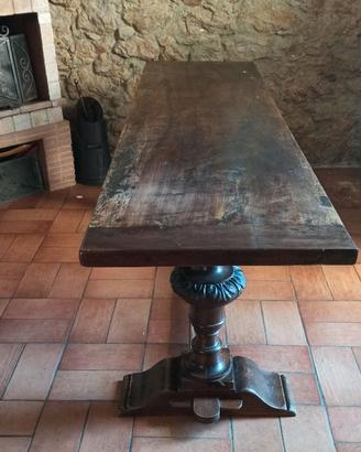 TAVOLO CAVALLETTO  IN NOCE ‘800