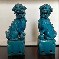 cani di fu cinesi antichi in ceramica