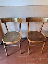 sedie vintage da osteria