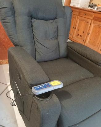 Poltrona reclinabile con mando