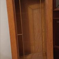 Vetrinetta da pavimento in legno massello