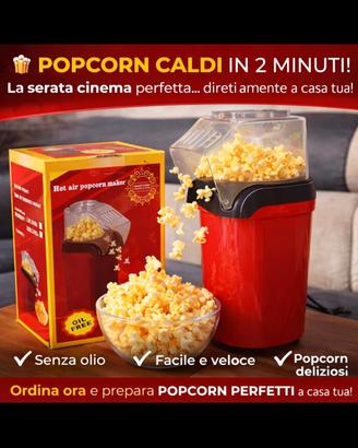 macchina per pop corn elettrica 