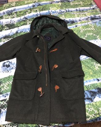 Cappotto uomo verde con cappuccio