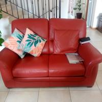 2 divani in vera pelle