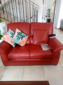 2 divani in vera pelle