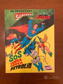 Album Batman e Superman SOS terra cerc petrolio