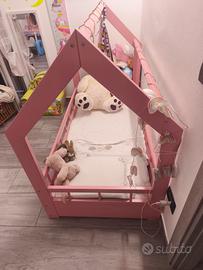 Letto Montessoriano Rosa