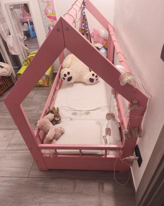 Letto Montessoriano Rosa