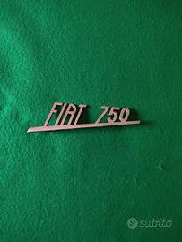 SCRITTA FIAT  750  COFANO POSTERIORE