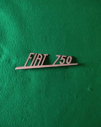 SCRITTA FIAT  750  COFANO POSTERIORE