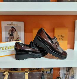 VALLEVERDE MOCASSINI DONNA IN VERA PELLE LUCIDA
