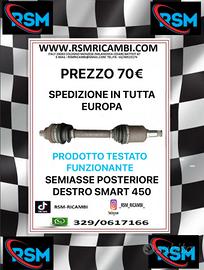 SEMIASSE POSTERIORE DESTRO SMART 450