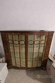 Cedenza in radica di noce degli anni '40, perfetta