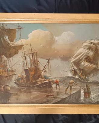 Herman Conrad dipinto olio su tela 