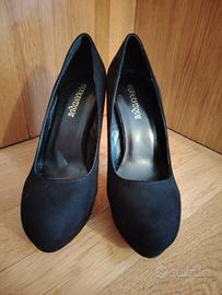 décolleté nere scamosciate 