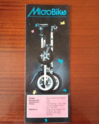 MICROBIKE bici pieghevole 1986 – depliant