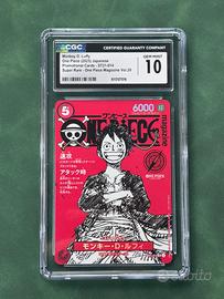 One Piece Luffy promo magazine CGC 10 - ST21 014