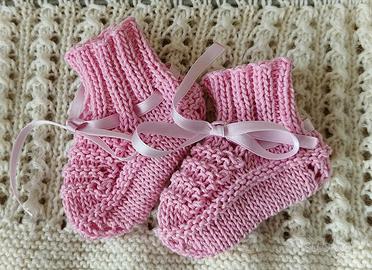 Babbicini neonato fatti  a mano