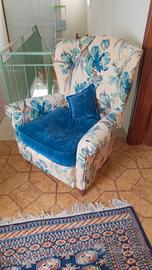 poltrona con pappagalli 
