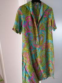 Abito anni '60/'70 in seta tag 44