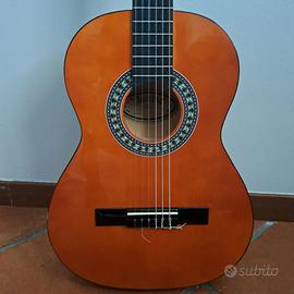 Chitarra 3/4 con custodia e plettri