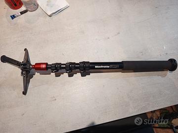 monopiede e Manfrotto Pat bending con base fluida 
