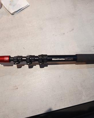 monopiede e Manfrotto Pat bending con base fluida 
